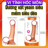 Dương vật giả dính tường có bìu - Yeain Cam 8.2 inch