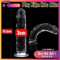 Dương vật giả silicon mềm | Eggless không bi | Dài 15.5cm | Đường kính 3cm | Co giãn tốt | Kích thích mạnh | Đồ chơi tình yêu cho nữ | Chống nước | Dễ bảo quản | Bán chạy | Uy tín | Vi Tính Hóc Môn