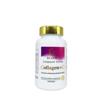 DUOZI OEM Anti-aging Skin Whitening Brightening Collagen+C Tablets Candy Marine Collagen Capsules Tablets