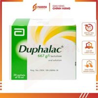Duphalac (Lactulose) – Hỗ trợ giảm táo bón hiệu quả và tăng cường lợi khuẩn ruột – Abbott [Hoa Kỳ] – 1 gói x 15ml