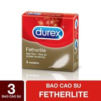 Durex Bao Cao Su Durex Fetherlite 3 Cái/hộp