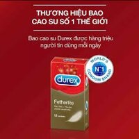 [DUREX CHÍNH HÃNG] - Bao Cao Su Durex Fetherlite Siêu Mỏng (hộp 12 bao)