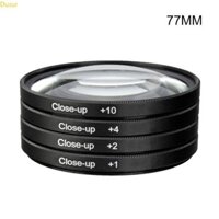 Dusur Professional Close Up + 1 + 2 + 4 + 10 Macro Close Up Kit có túi sắp xếp cho ống kính 49 52 55 58 62 67 72 77 82mm