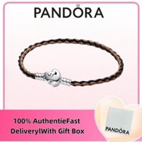DUTY Free trang sức bạc Sterling S925 100% quà tặng trang sức nhẫn Pandora Vòng đeo tay da bện khoảnh khắc Pandora Disney The Lion King 593361c01
