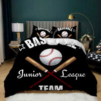 Duvet Twin Baseball Queen King Size Ball Comforter Sports Theme Bedding Set Kids Boys Teen Polye