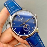 [Duy Đồng Hồ] Đồng Hồ Nam Lon gines Sapphire L251 Case 38mm vạch giờ đính đá Dây da Máy Cơ Automatic Nhật