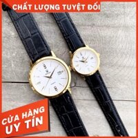 [Duy Đồng Hồ] [Shop Uy Tín] Đồng Hồ Đôi RoLex R075A Mặt trơn Máy Pin Chống nước, chống xước