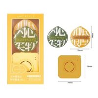 [DUY NHẤT CH: DEAL SỐC 10.11 - 24.11 MUA 02 TẶNG CỌ PHỦ PHẤN HOẶC CỌ CHE KHUYẾT ĐIỂM AMORTALS] Bộ Bông Mút Tán Kem Nền Dạng Lỏng Amortals Bonus Points Powder Puff Set