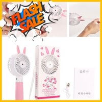 [DUY NHẤT HÔM NAY] QUẠT PHUN SƯƠNG ĐIỀU HOÀ USB CẦM TAY ĐỂ BÀN TAI THỎ CHÍNH HÃNG