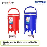 DUY TÂN Bình Đá Icool 14 Lít, 20 Lít Màu Nhũ ( Có Vòi ) Giữ Lạnh 24h