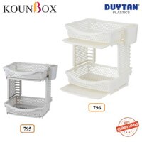 DUY TÂN Kệ Chén 2 Tầng ( Lớn , Nhỏ ) Có Khay Đựng Nước - Màu Sắc Sang Trọng