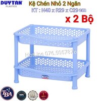 🌱Duy Tân Store🌱 - COMBO 2 BỘ Kệ chén nhựa duy tân 2 Tầng nhỏ