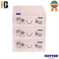 DUY TÂN Tủ Nhựa Nắp Bằng  A4 - No. 343/3 ngăn (26 x 34.2 x 31 cm) Giao Màu Ngẫu Nhiên