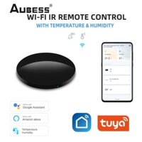 DVD điều khiển từ xa hồng ngoại AUBESS tuya wifi có nhiệt kế điều hòa không khí IR hoạt động với Alexa Home Yandex