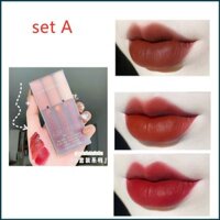 DVS Set 3 Cây Son Kem Lì Herorange Fluffy Lip Glaze 8