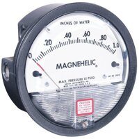 Dwyer Magnehelic Series 2000 Differential Pressure Gauge, Range 0-150"WC