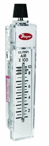 Dwyer Rate-Master Series RM Flowmeter, 2" Scale, Range 5-50 SCFH Air