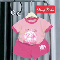 DXD- Bộ bé gái in Baby Three1 cute, chất cotton mềm mại , từ 10-60kg
