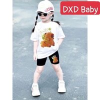 DXD-Bộ Legging Bé Gai In CAPYBARA Hottrend, Chất Cotton Thấm Hút Mồ Hôi, từ 10-43kg