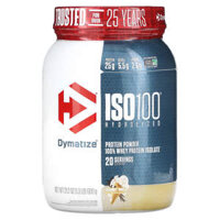 Dymatize ISO 100 Hydrolyzed 100% Whey Protein Isolate Powder Gourmet Vanilla 1.3 lb (600 g)