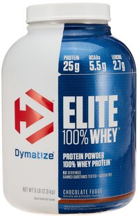 Dymatize Nutrition Elite Whey Protein Powder, Chocolate Fudge, 5.06 Pound