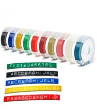 Dymo 520109 LT Embossing Label - 9mm x 3m - Black