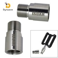 Dynwave 2 Chiếc Thép Bàn Đạp Xe Đạp Mở Rộng Miếng Đệm Vít Adapter Cho 9 / 16inch Quay Chủ Đề 20 Mm Trục Mở Rộng Xe Đạp Một Phần