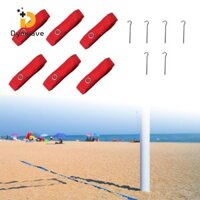Dynwave 6 Dây chuyền bóng chuyền bãi biển Dây cầu lông Thiết bị dài 800cm Tập thể dục màu đỏ
