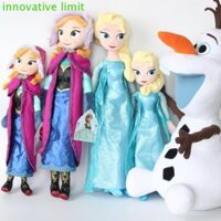 Dyruidoj Anna Elsa Búp Bê Nữ Hoàng Tuyết Quà Tặng Sinh Nhật 40 / 50CM Đồ Chơi Nhồi Bông