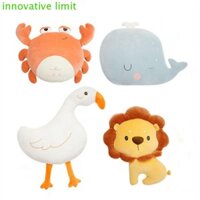 Dyruidoj Động Vật Gối Trẻ Em Bé Gái Mềm Ngỗng Phòng Trang Trí Sofa Kawaii Nhồi Bông Sư Tử