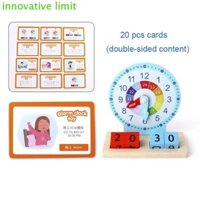 Dyruidoj Mô hình đồng hồ Hỗ trợ giảng dạy Đồ chơi trẻ em di động dành cho cha mẹ và con cái
