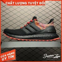 𝐓ế𝐭 (FREE SHIP + HỘP + QUÀ) Giày thể thao ULTRA BOOST 4.0 multi colors Black đen gót thổ cẩm siêu đẹp cho nam và nữ