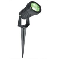 E - GC - 12: Đèn pha LED COB 5W ( Đèn pha ghim cỏ) - KT: Ø70mm x H250mm - Ánh sáng Xanh dương/Xanh lá/Đỏ