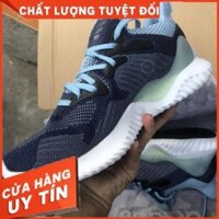 𝐓Ế𝐓 (SALE SỐC_ẢNH THẬT_FULL BOX) giầy sneaker Alpha bounce Xanh ngoc,đế trắng nam nữ  g . .