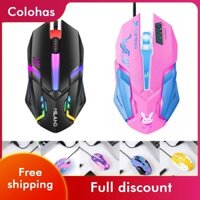 E-sports USB Chuột Có Dây Nhiều Màu Sắc LED Chơi Game Chuột Có Dây 2400 DPI Chuột Quang Có Dây Game Thủ Chuột Cho Máy Tính Để Bàn Laptop Máy Tính PC