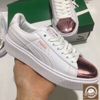 𝐑ẻ Tết🌺 Giày - Giầy thể thao PUMA SUEDE trắng mũi đồng thời trang nam, nữ Còn Hàng    ?   2020 new . ˇ