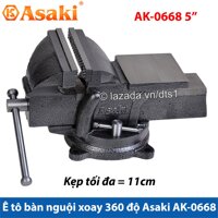 Ê tô bàn nguội xoay 360° Asaki AK-0668 5 - Khả năng kẹp 10cm AK-668 [bonus]