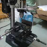 Ê tô chữ thập, ê tô 4 inch 2 trục chuyển động dùng cho bàn khoan