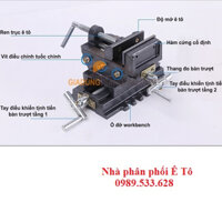 Ê tô lắp bàn khoan loại 6inch, e tô chữ thập 2 trục chuyển động