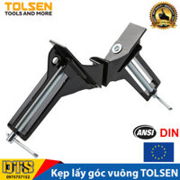 Ê tô mini vuông góc 90 độ chính hãng TOLSEN 10210 Tiêu chuẩn châu Âu kẹp góc vuông 90 độ hợp kim nhôm 3 inch/ 75mm eto góc vuông ê tô vuông góc kẹp hàn kẹp bể cá vam vuông góc ê tô góc vuông kẹp lấy góc vuông