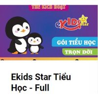 E-Voucher -(3 thẻ) Ekids Star- Tiểu học – Trọn đời - Mã học phần mềm Tiếng Anh và Toán - Toàn quốc, mã giảm giá 100k