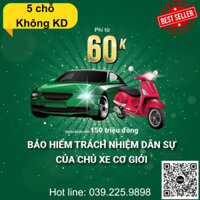 [E-voucher] Bảo hiểm TNDS bắt buộc kèm tai nạn cho xe ô tô 5-7 chỗ không kinh doanh - Bảo hiểm Quân đội MIC