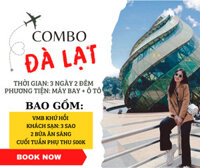 E- voucher combo nghỉ dưỡng giá rẻ combo 1 phòng ngủ – tại đà lạt 3 sao bao gồm 2 buổi ăn sáng/ 2 đêm VMB KH. SGVT