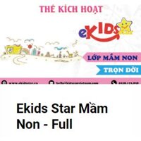 E-Voucher - Ekids Star- Mầm non - Trọn đời- Mã học phần mềm Tiếng Anh và Toán - Toàn quốc