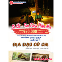 (E-VOUCHER) HỒ CHÍ MINH - TOUR ĐÊM CỦ CHI | TRĂNG CHIẾN KHU | HÀNH TRÌNH 1 NGÀY