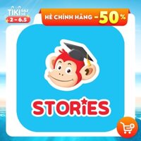 E-voucher - Monkey Stories Tặng 3 tháng Monkey Math- Phần mềm tương tác phát triển toàn diện 4 kỹ năng tiếng Anh cho bé - 1 năm