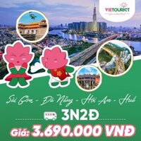 [E-Voucher] Vietourist - Tour Du Lịch Đà Nẵng - Ngũ Hành Sơn - Phố Cổ Hội An - Cố Đô Huế