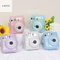 E-woitd 1 Túi Ảnh Cho Fujifilm Instax Mini 12 Vỏ Máy Ảnh Trong Suốt Bảo Vệ Túi Đựng Có Dây Đeo Vai Túi Bảo Quản HNVN