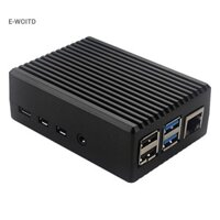 E-woitd Cho GeeekPi Raspberry Pi 4 Vỏ Nhôm CNC Có Quạt Tản Nhiệt Cho Pi 4B HNVN