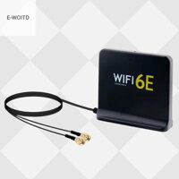 E-woitd Di Động 2.4g 5.8g 6g Wifi 6e Mimo Trên Không Với 2 Cáp Ăng Ten Không Dây Ngoài Trời Trong Nhà Có Đáy Từ Tính Cho Thẻ Mạng HNVN